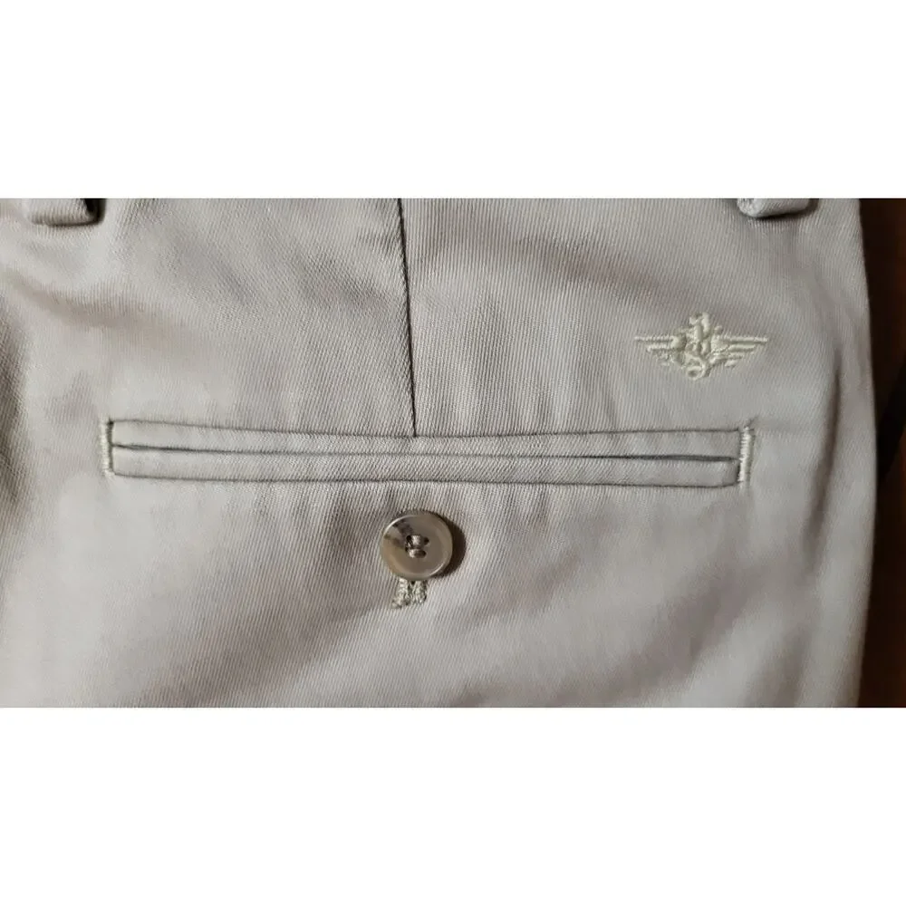 Dockers Pants Mens Flex Comfort Classic Fit 34x28.5 (Actual) Khaki Chino